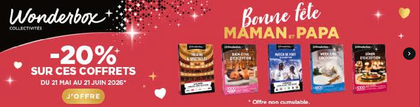 -20% sur des coffrets pour la fête des Mères et des Pères