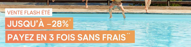28% de réduction sur votre séjour - Payez en 3 fois sans frais