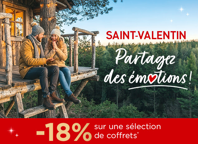 Wonderbox Offre -15% sur une sélection de box pour la Saint-Valentin
