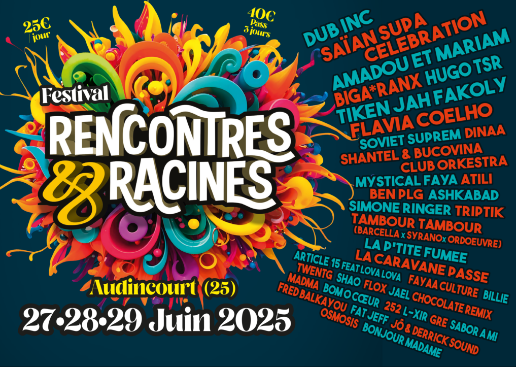 affiche Rencontres & Racines avec programmation
