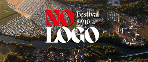 vue aérienne du festival No Logo