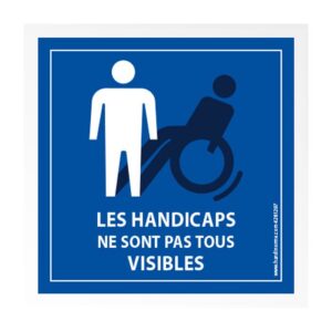 pancarte Handicap invisible